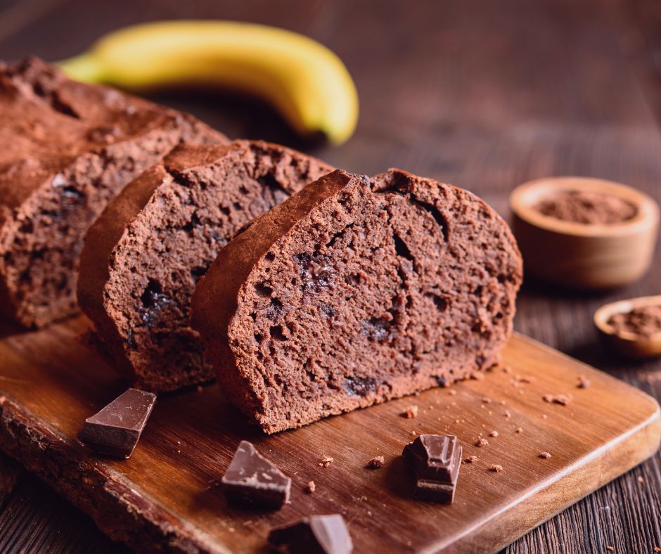 Gezonde chocolade bananenbrood - KernGezond